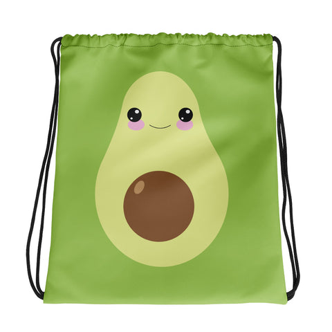 Cute Avocado Drawstring bag