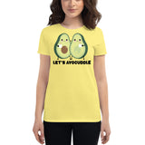 Women's Yellow Let's Avocuddle t-shirt